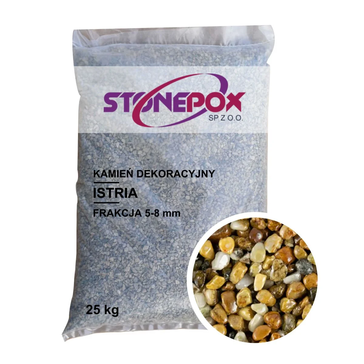 Kamień dekoracyjny Istria 5/8 mm – 25 kg. Kamienny Dywan