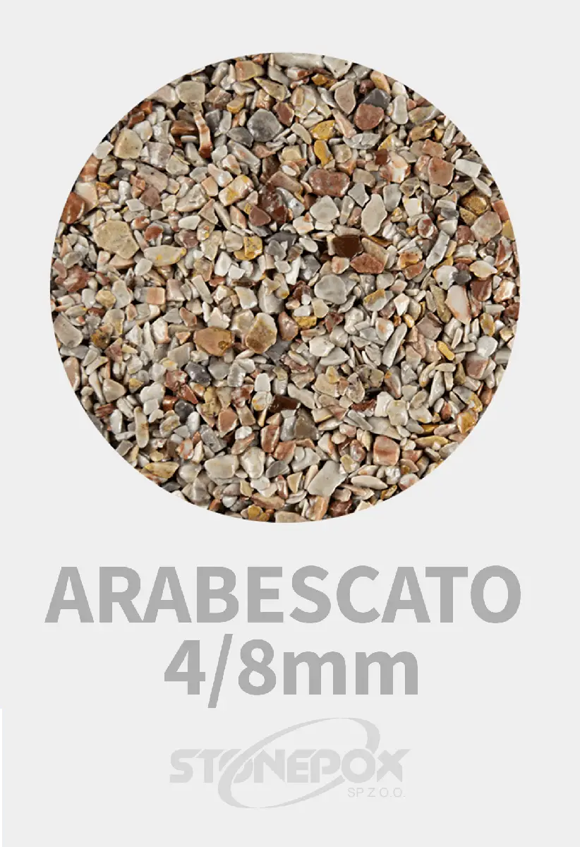 Kamień dekoracyjny Arabescato 4/8mm – 25kg Kamienny Dywan