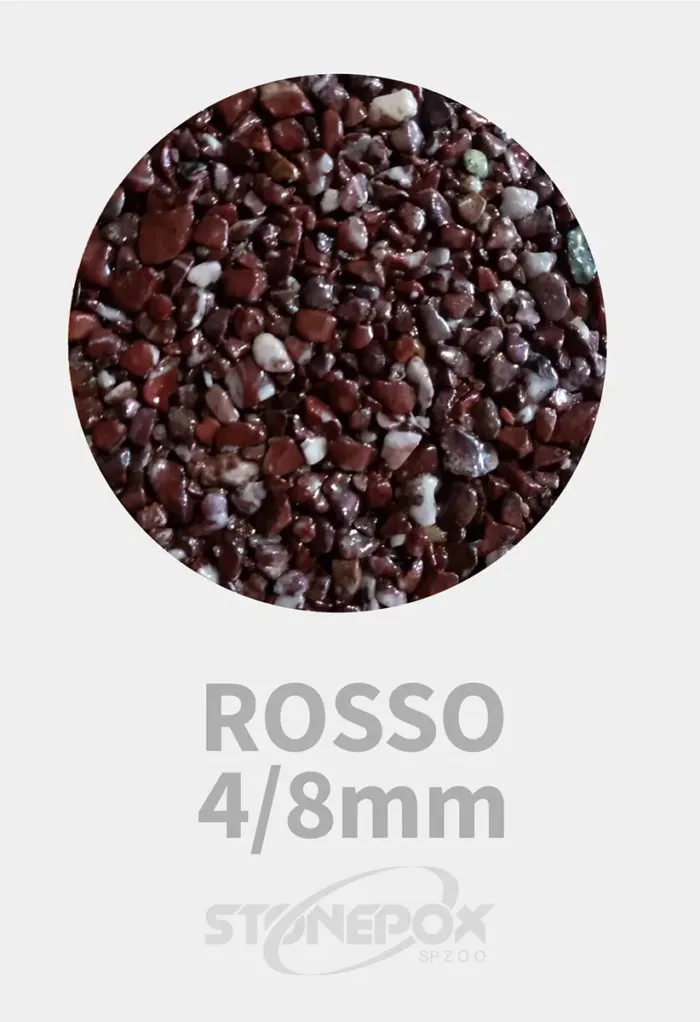 Kruszywo Dekoracyjne Rosso 4/8mm - 25kg Kamienny Dywan