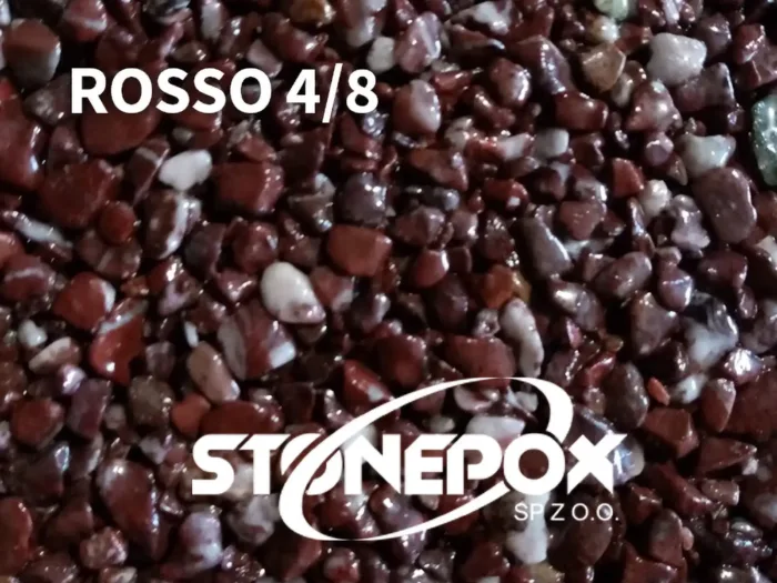 Kruszywo Dekoracyjne Rosso 4/8mm - 25kg Kamienny Dywan - obrazek 2