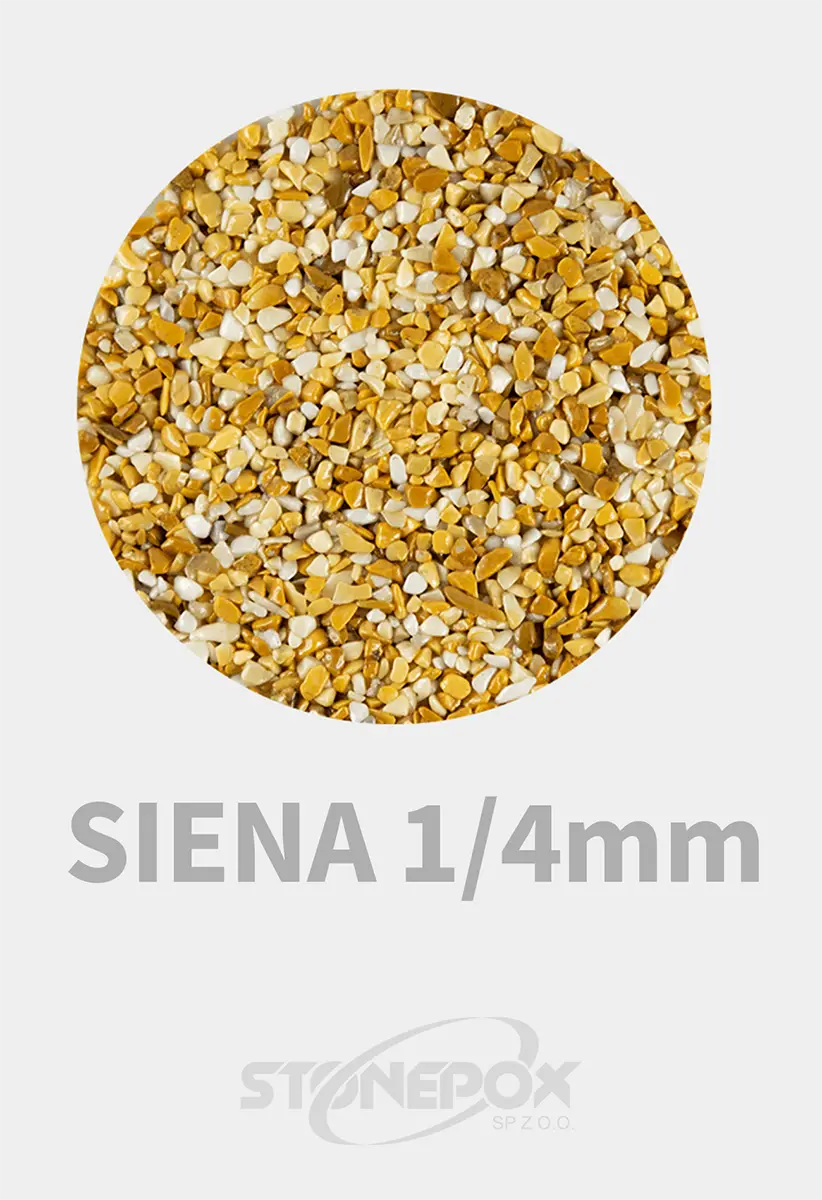 Kamień Dekoracyjny Giallo Siena 1/4mm – 25kg Kamienny Dywan