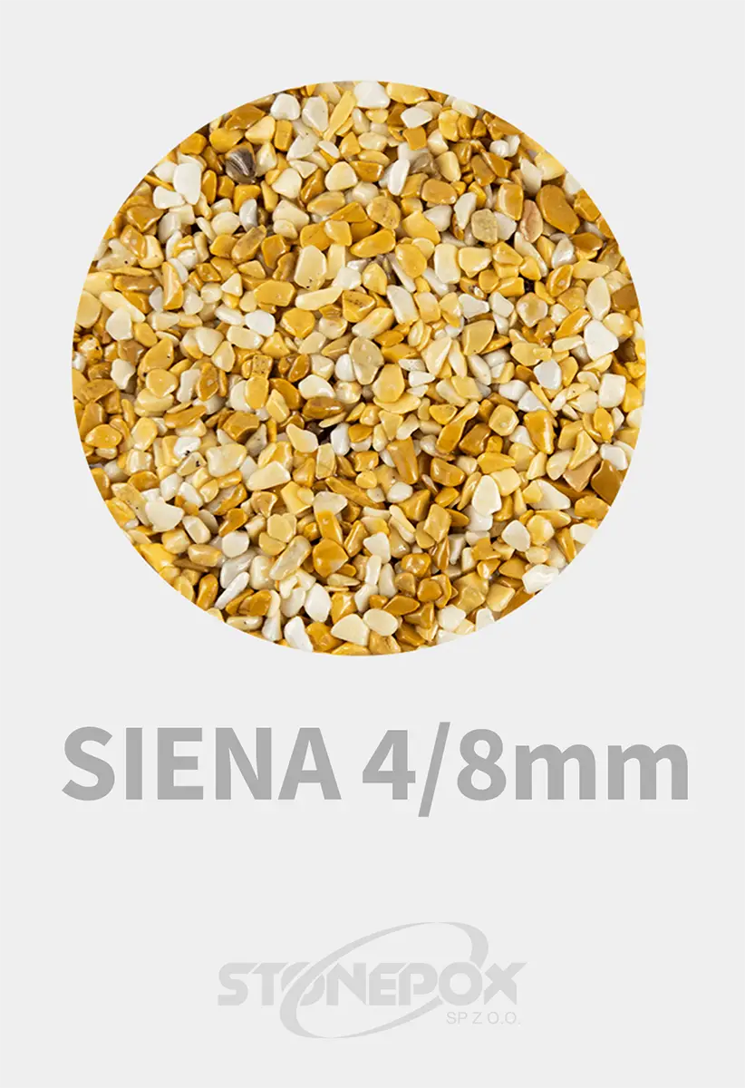 Kamień Dekoracyjny Giallo Siena 4/8mm – 25kg Kamienny Dywan