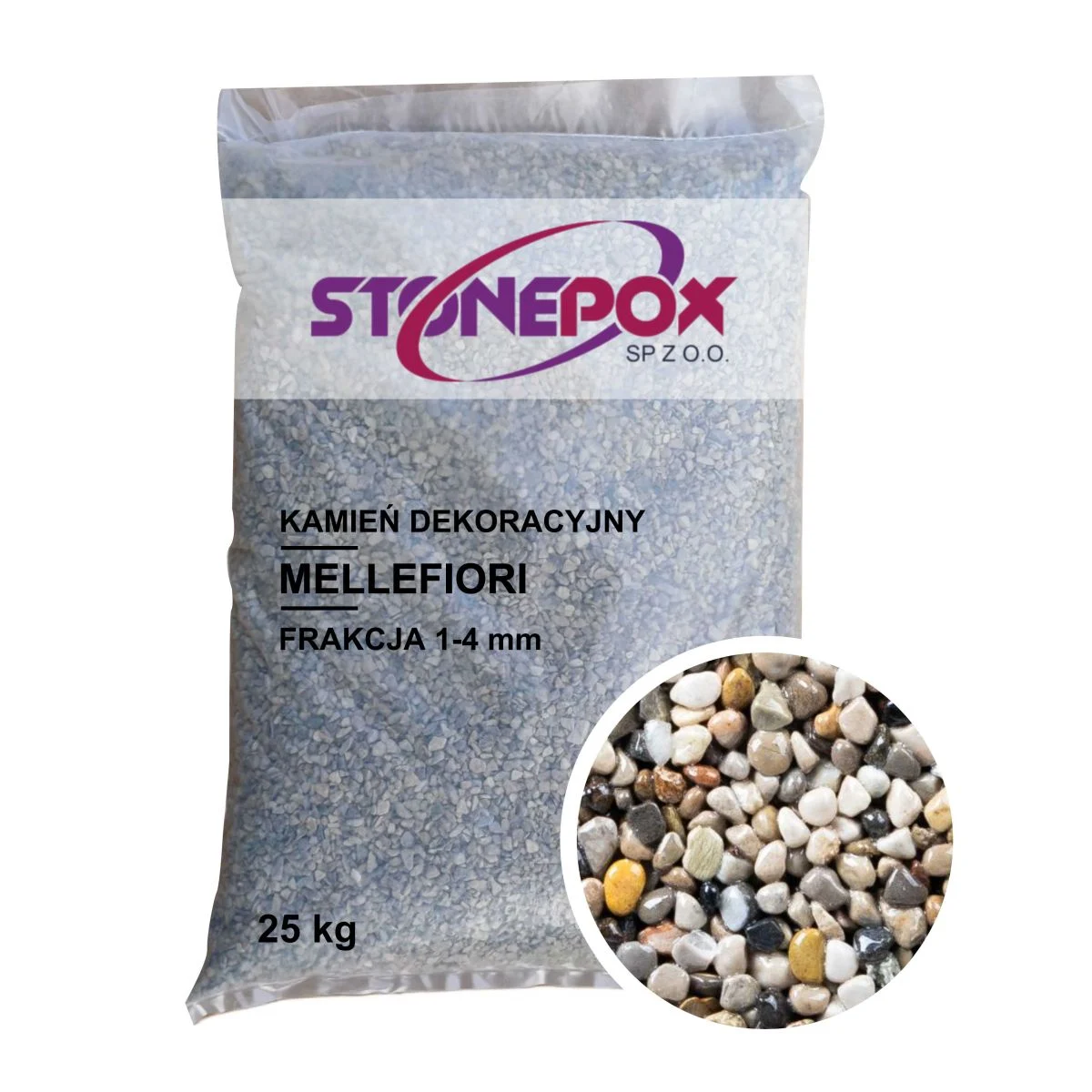 Kamień dekoracyjny Milafiori 1/4 mm – 25 kg. Kamienny Dywan