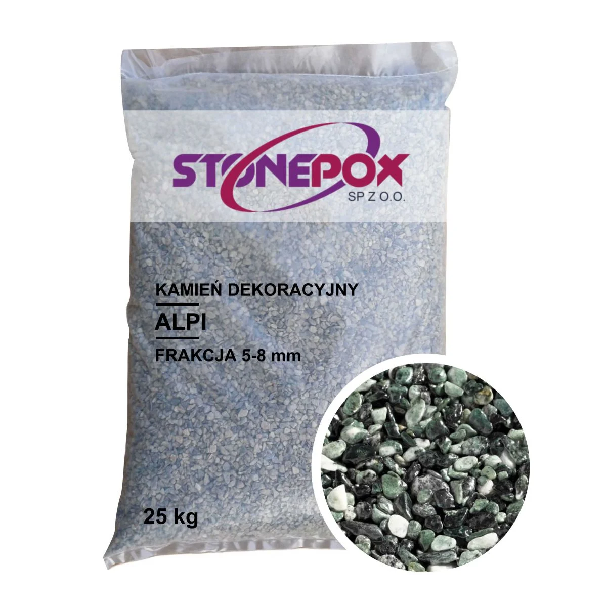 Kamień dekoracyjny Alpi 5/8 mm – 25 kg. Kamienny Dywan