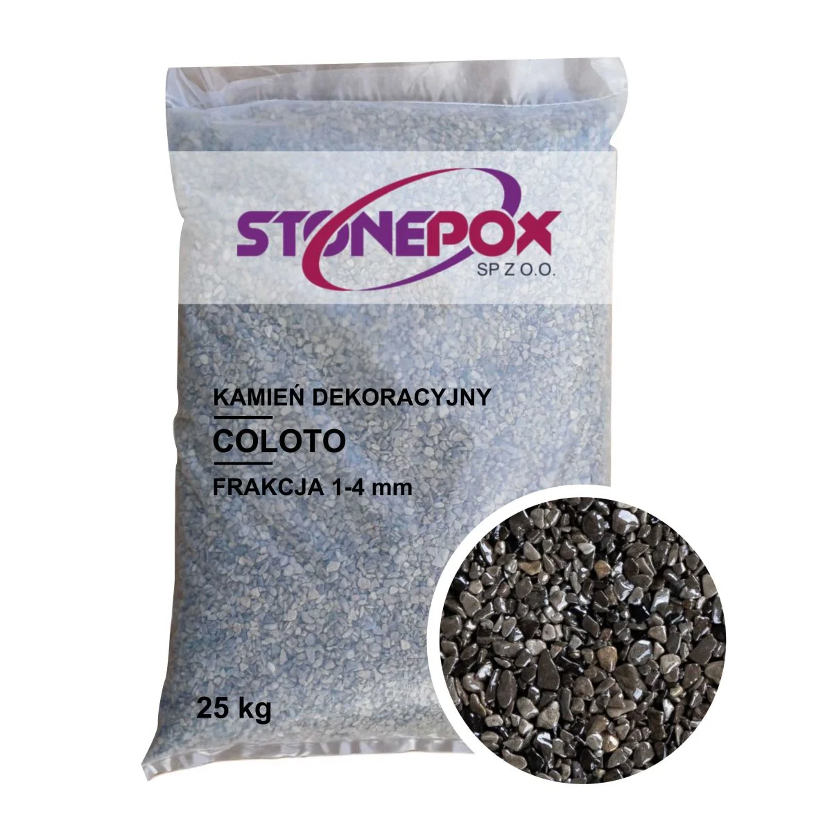 Kamień dekoracyjny Coloto 1/4 mm – 25 kg. Kamienny Dywan