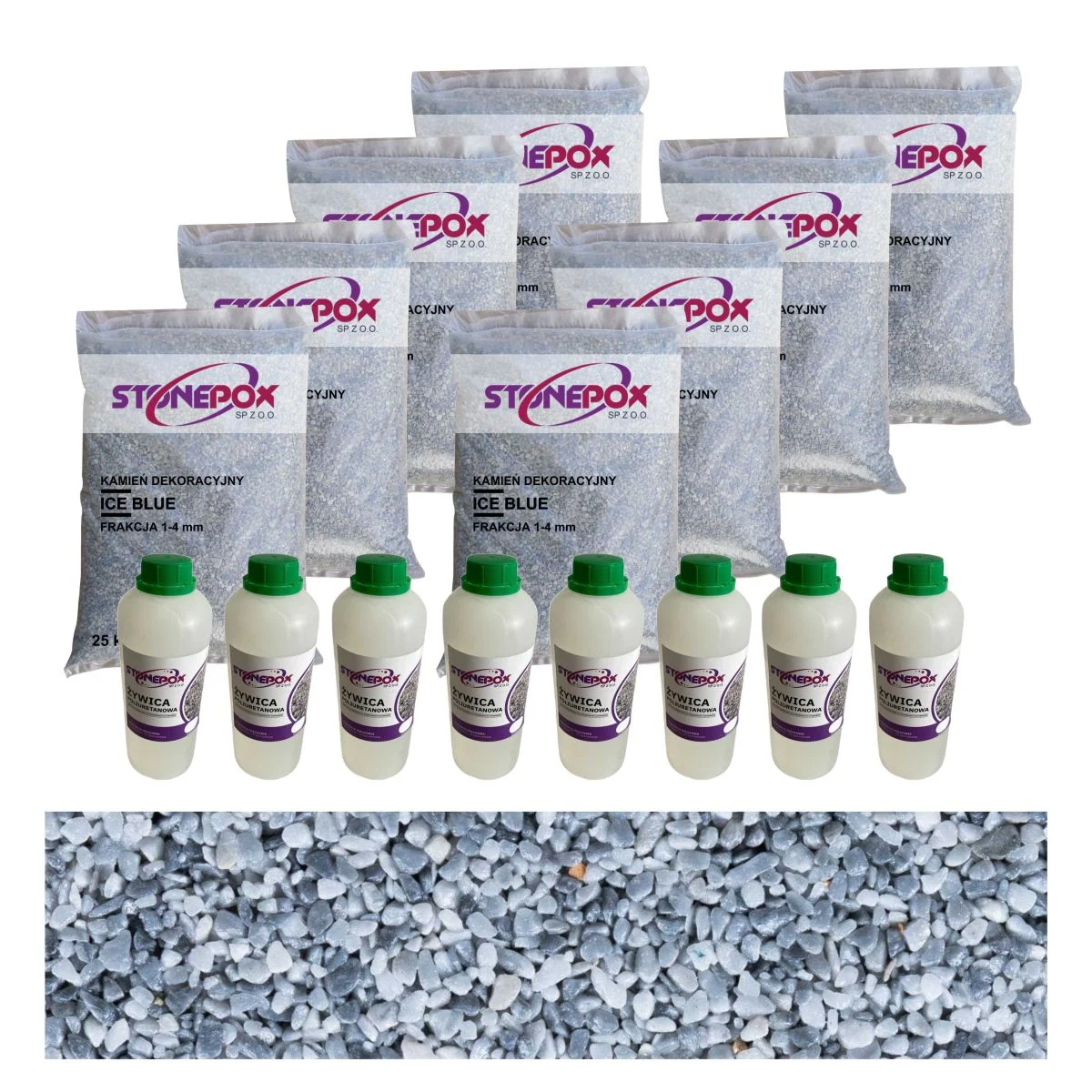 Ice Blue 4-8 mm – zestaw na 10m2